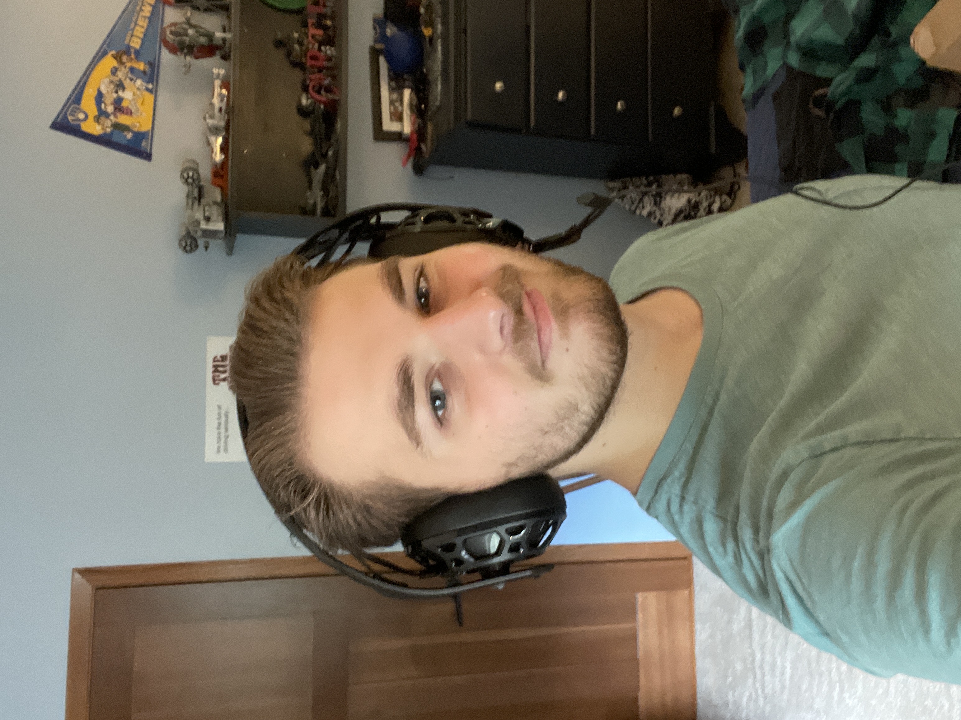 Me with a pair of headphones on