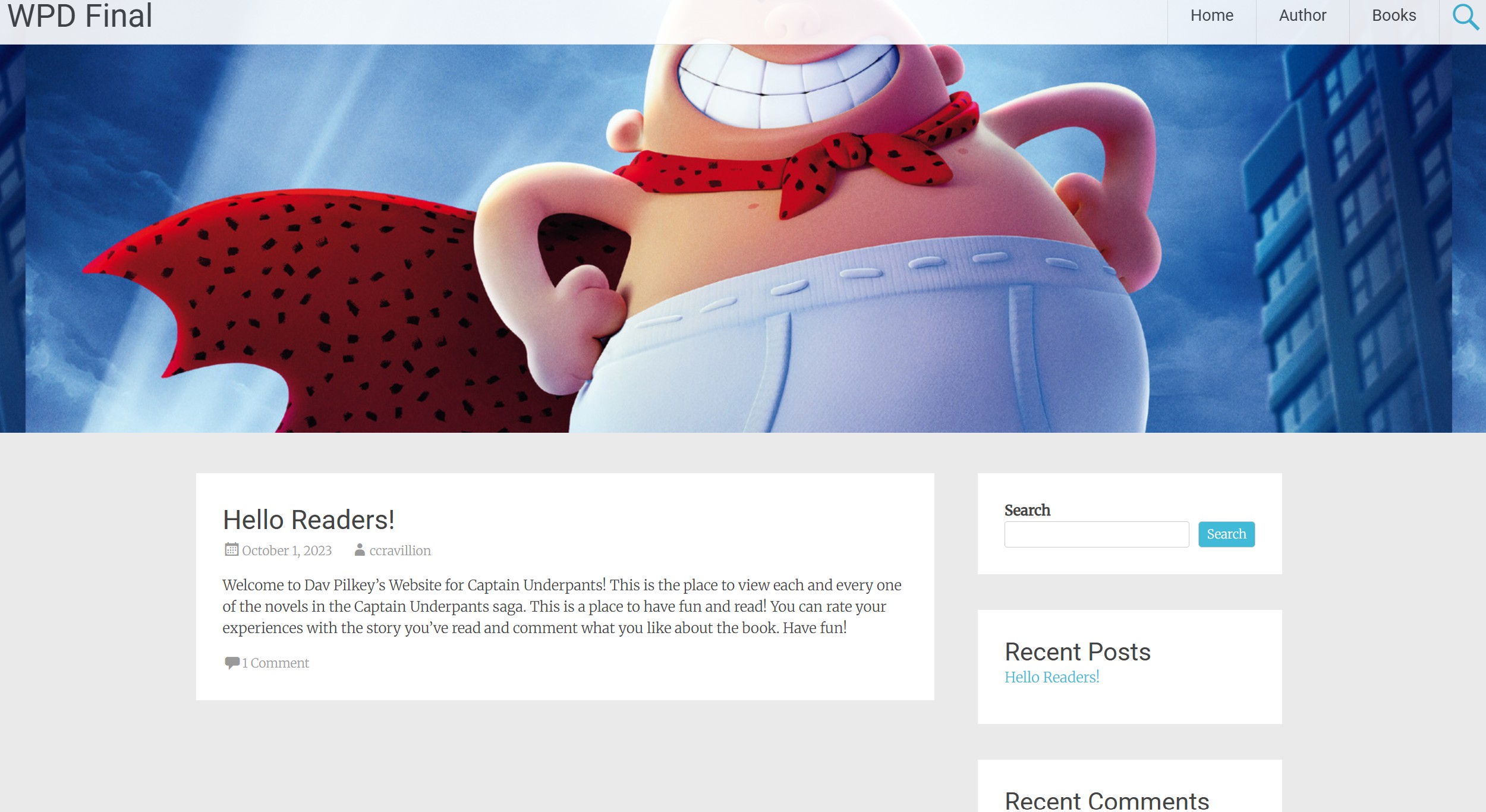 Author site Home Page